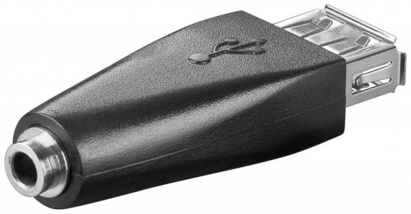 USB 2.0 Hi-Speed Adapter Buchse A / Buchse Klinke 3,5mm